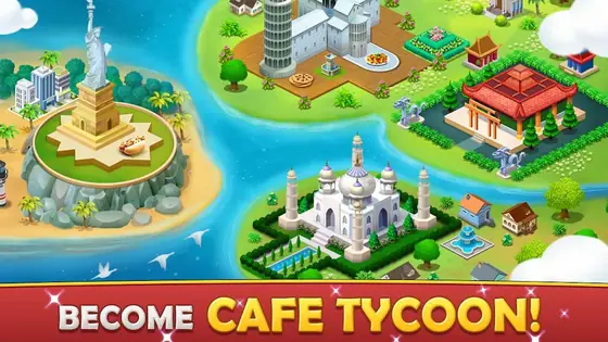 Cafe Tycoon session capture: the staff hiring screen with chef portraits
