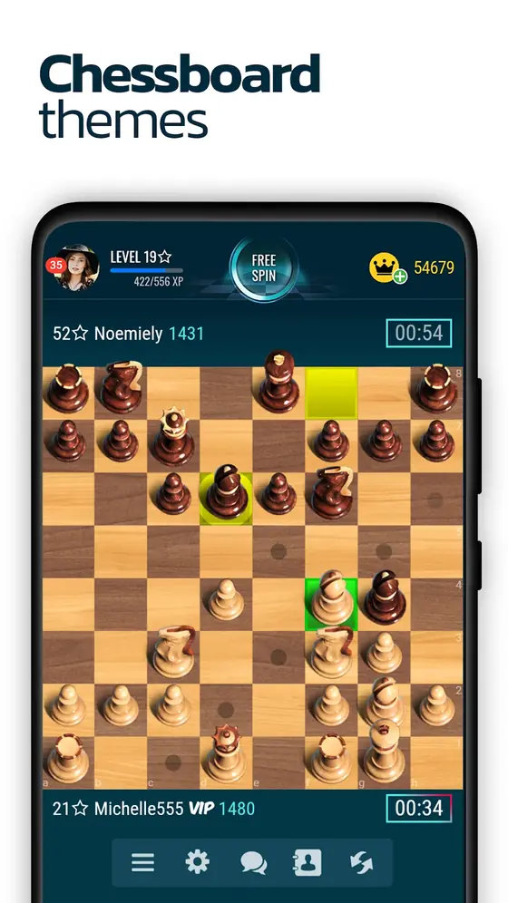 Chess Online audit capture: a rated game in progress with both clocks visible